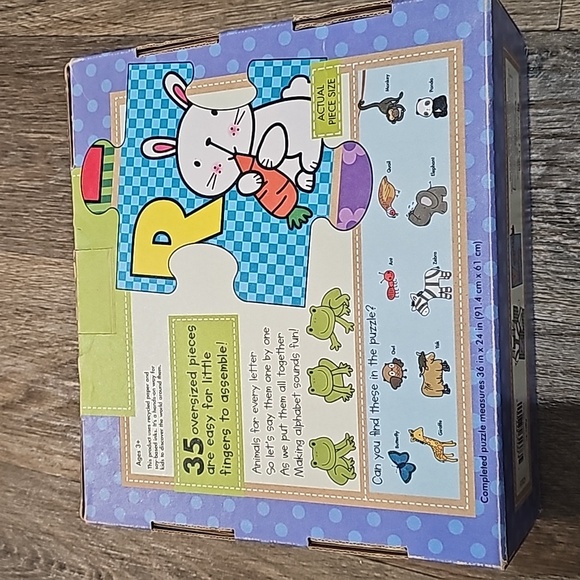 Melissa & Doug abc animals giant floor puzzle - Picture 3 of 5